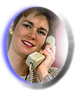 woman on telephone asking questions